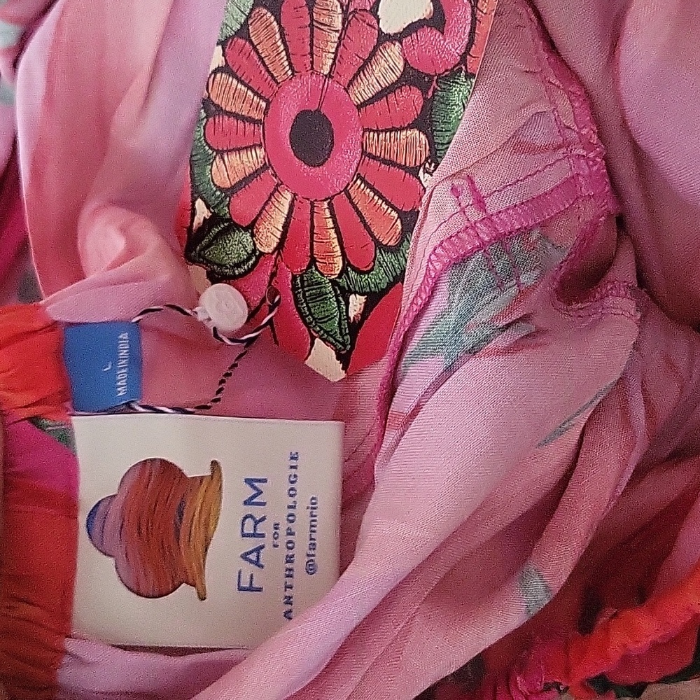 NOT AVAILABLE Farm Rio Halter Jumpsuit Ladies Size Large - Picture 5 of 6